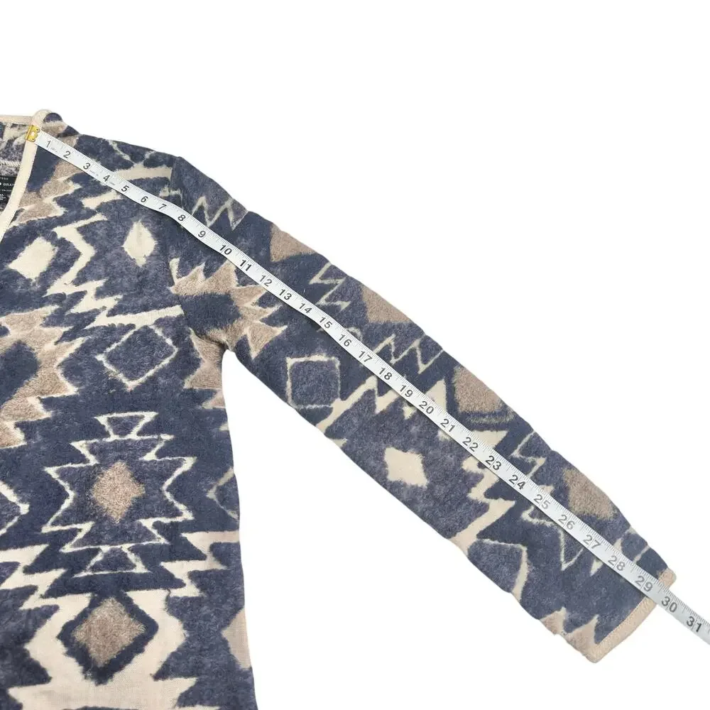 Lucky Brand | Women | Southwestern Aztec Fringe Open Drape Cardigan | Medium